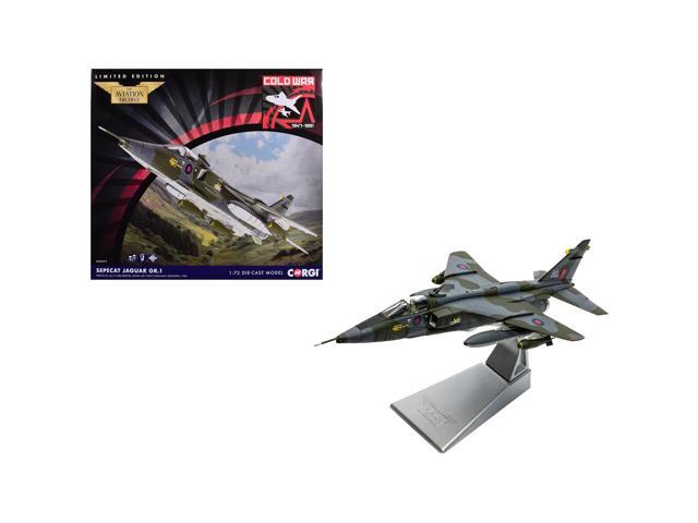 SEPECAT Jaguar GR.1 Aircraft 'RAF Germany Bruggen' (1976) Royal Air Force 'The Aviation Archive' 1/72 Diecast Model Car by Corgi