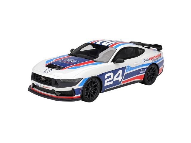Ford Mustang Dark Horse #24 'Ford Performance Racing School' White with Graphics 1/18 Model Car by Top Speed