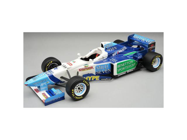 Benetton B196 #3 Jean Alesi 3rd Place F1 'Argentine GP' (1996) 'Mythos Series' with Case 1/18 Model Car by Tecnomodel