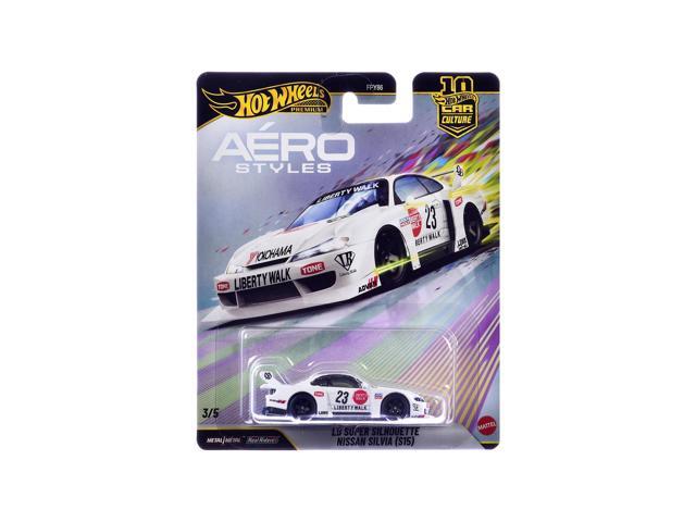 Nissan Silvia (S15) LB Super Silhouette RHD #23 White with Graphics 'Aero Styles' Series Diecast Model Car by Hot Wheels