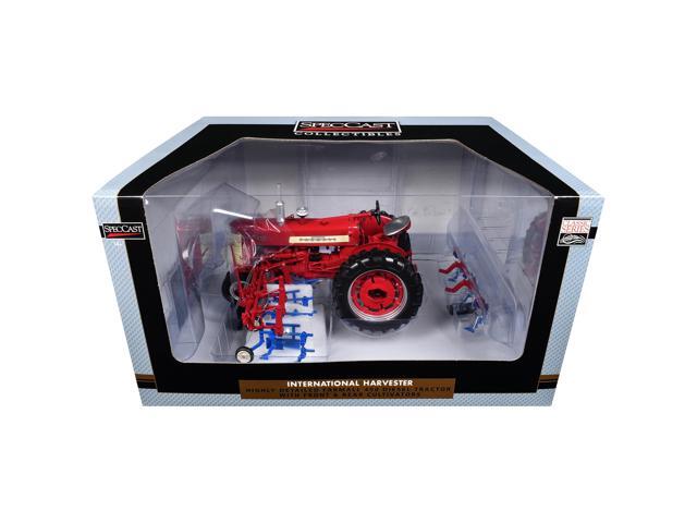 Farmall 450 Narrow Front Diesel Tractor with Front and Rear Cultivators Red 'Classic Series' 1/16 Diecast Model by SpecCast