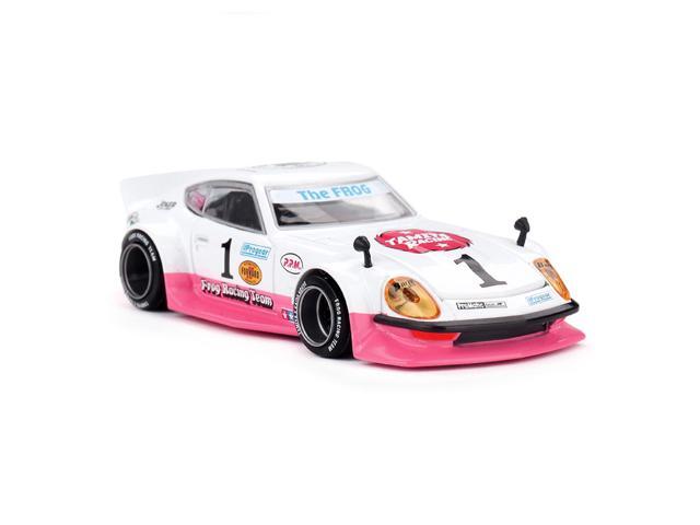 Nissan Fairlady Z RHD #1 'Tamiya Racing - Frog Racing Team' White & Pink 'Kaido House' Special 1/64 Diecast Model Car by Mini GT