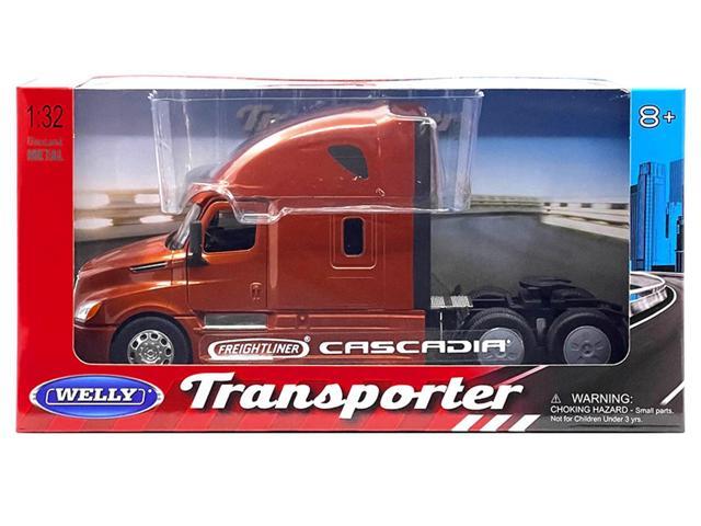 Freightliner Cascadia Truck Copper Metallic 'Transporter' Series 1/32 Diecast Model by Welly