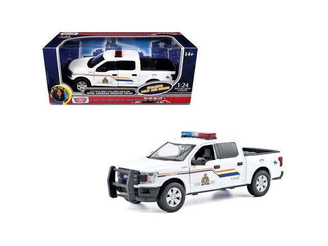 2019 Ford F-150 Lariat Crew Cab Pickup Truck White with Lights and Sounds 1/27 Diecast Model Car by Motormax