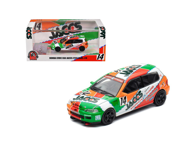 Honda Civic EG6 RHD #14 JACCS 'Japanese Touring Car Championship' (1993) 1/64 Diecast Model Car by BM Creations