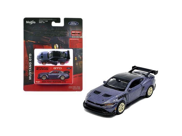 2025 Ford Mustang GTD Purple Metallic with Black Top 'Speed Icons' Series 1/64 Diecast Model Car by Maisto