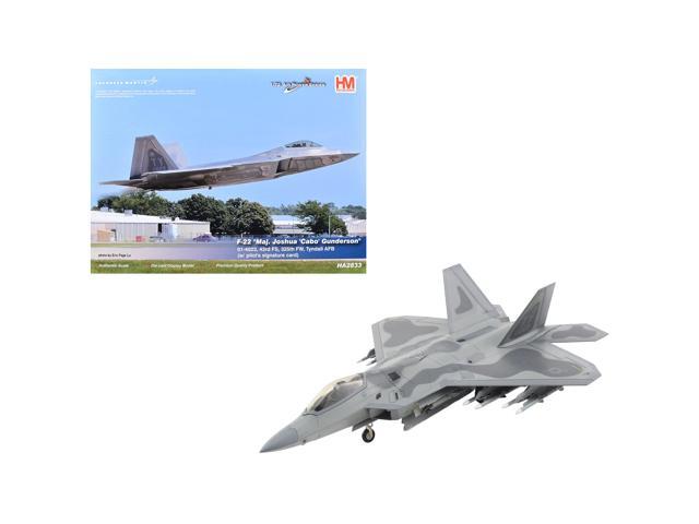 Lockheed F-22 Raptor Stealth Aircraft 'Major Joshua 'Cabo' Gunderson,Tyndall AFB' US 1/72 Die Cast Model by Hobby Master