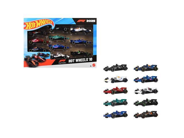 2025 Formula 1 World Championship 10 piece Set Diecast Model Cars by Hot Wheels