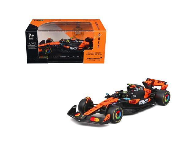 McLaren MCL39 #4 Lando Norris Winner F1 'Australian GP' (2025) with Display Case 'Race' Series 1/43 Diecast Model Car by Bburago