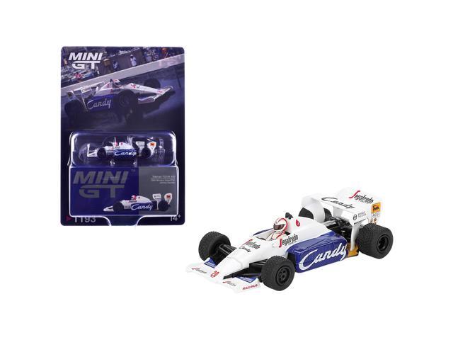 Toleman TG184 #20 Johnny Cecotto Formula One F1 'Monaco GP' (1984) with Driver Figure 1/64 Diecast Model Car by Mini GT