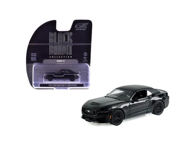 2024 Ford Mustang GT Convertible Black 'Black Bandit' Series 31 1/64 Diecast Model Car by Greenlight