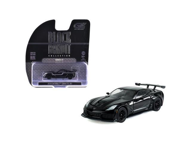 2019 Chevrolet Corvette ZR1 Black 'Black Bandit' Series 31 1/64 Diecast Model Car by Greenlight