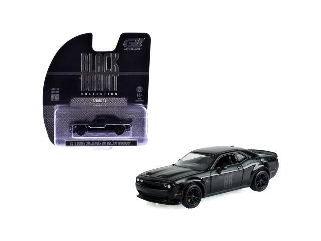 2017 Dodge Challenger SRT Hellcat Widebody Black 'Black Bandit' Series 31 1/64 Diecast Model Car by Greenlight