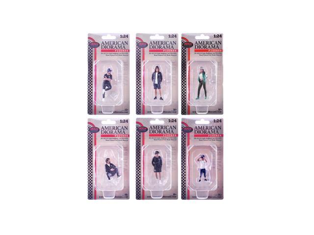 'LB Nation' 6 piece Figure Set for 1/24 1/24 Scale Models by American Diorama