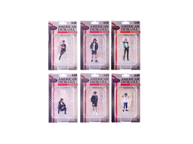 'LB Nation' 6 piece Figure Set for 1/18 Scale Models by American Diorama