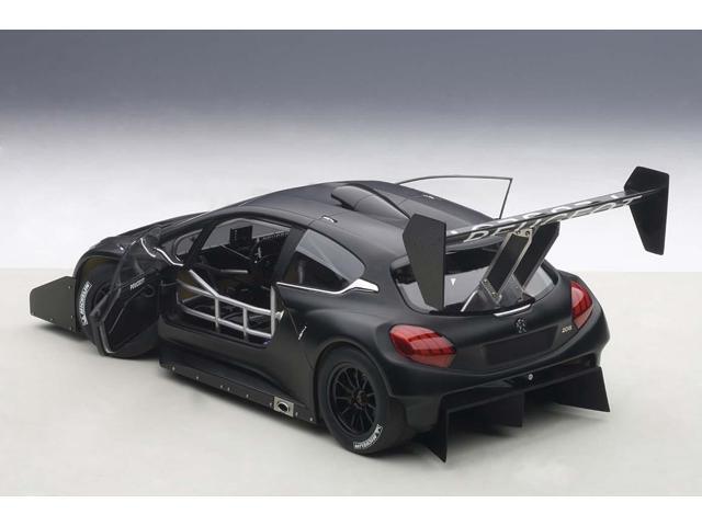 2013 Peugeot 208 T16 Pikes Peak Race Car Plain Black Version 1/18 Model Car by Autoart