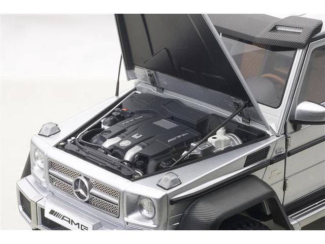 Mercedes G63 AMG 6X6 Silver 1/18 Model Car by Autoart