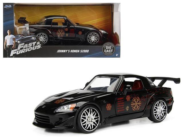 Johnny's 2001 Honda S2000 Black 'Fast & Furious' Movie 1/24 Diecast Model Car by Jada