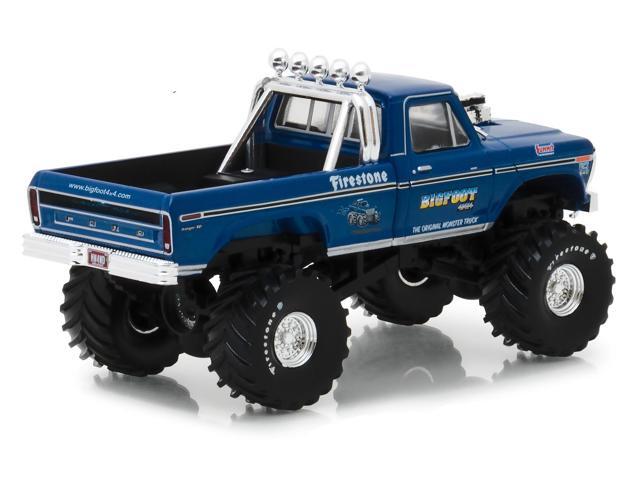 1974 Ford F-250 Ranger XLT Monster Truck Bigfoot #1 'The Original Monster Truck' Blue 1/43 Diecast Model Car by Greenlight