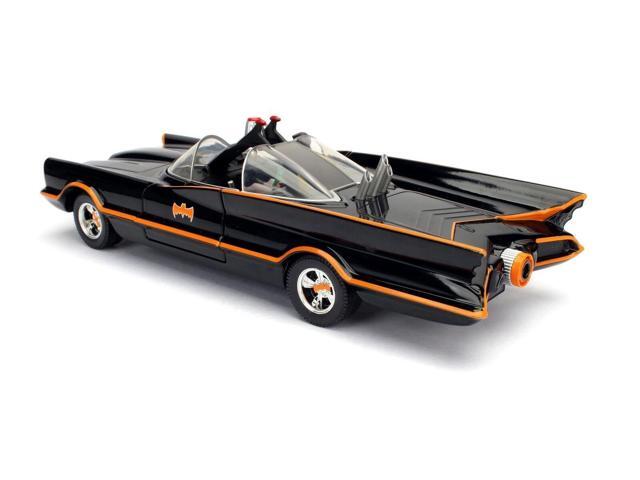 1966 Classic TV Series Batmobile with Diecast Batman and Plastic Robin in the car 1/24 Diecast Model Car by Jada