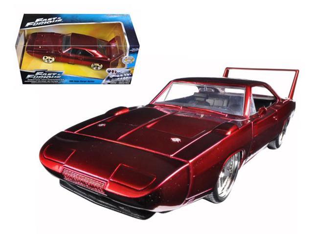 1969 Dodge Charger Daytona Red 'Fast & Furious 7' (2015) Movie 1/24 Diecast Model Car by Jada