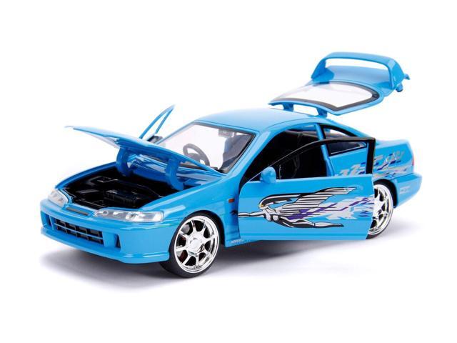 Mia's Acura Integra RHD (Right Hand Drive) Blue 'The Fast and the Furious' Movie 1/24 Diecast Model Car by Jada