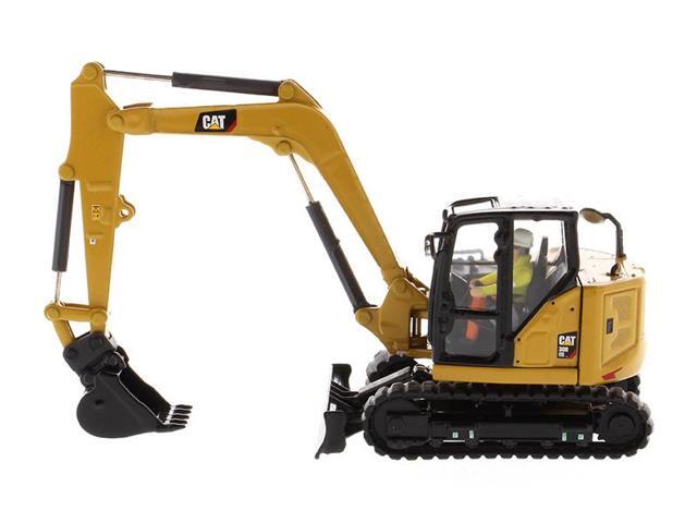 CAT Caterpillar 308 CR Next Gen. Mini Hydraulic Excavator with Work Tools & Operator 'High Line' 1/50 by Diecast Masters