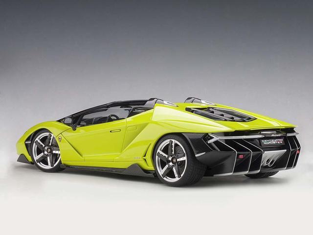 Lamborghini Centenario Roadster Verde Scandal / Solid Light Green 1/18 Model Car by Autoart