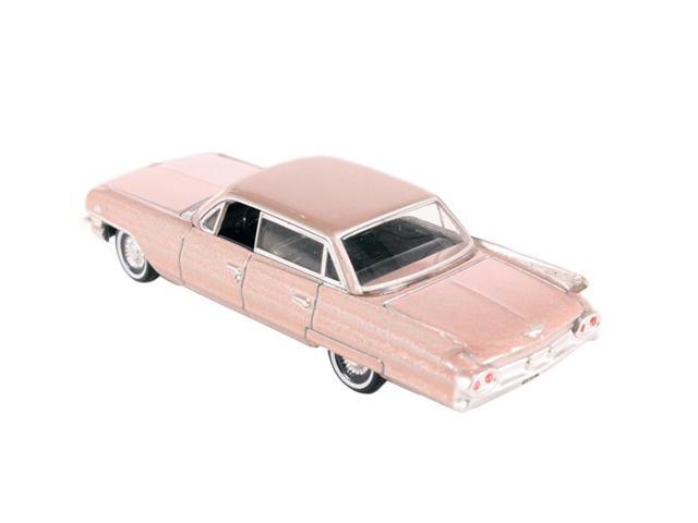 1961 Cadillac Sedan DeVille Metallic Pink 1/87 (HO) Scale Diecast Model Car by Oxford Diecast