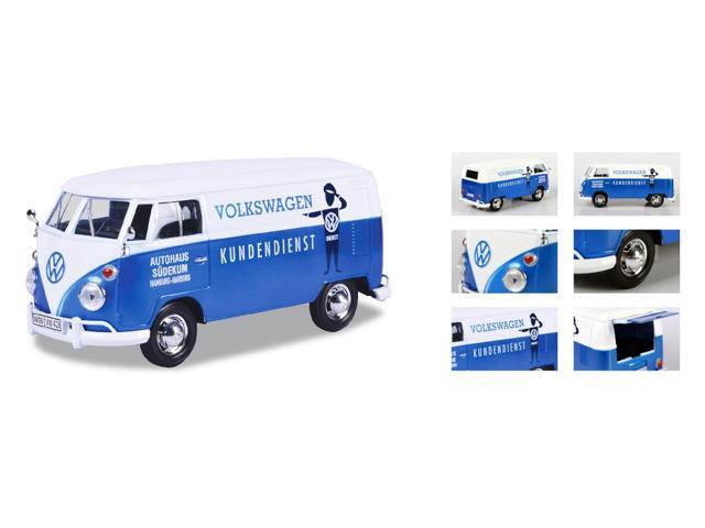 Volkswagen Type 2 (T1) Delivery Van Autohaus Sudekum 'Kundendienst' Candy Blue & White 1/24 Diecast Model by Motormax