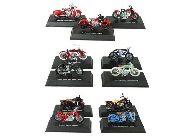 'Indian Motorcycle' Set of 11 pieces 1/32 Diecast Motorcycle Models by New Ray