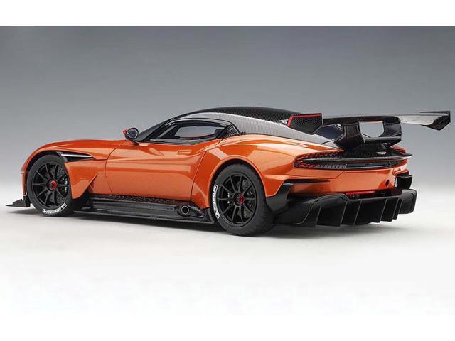Aston Martin Vulcan Madagascar Orange with Carbon Top 1/18 Model Car by Autoart