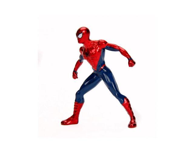 2017 Ford GT with Spider Man Diecast Figurine 'Marvel' Series 1/24 Diecast Model Car by Jada