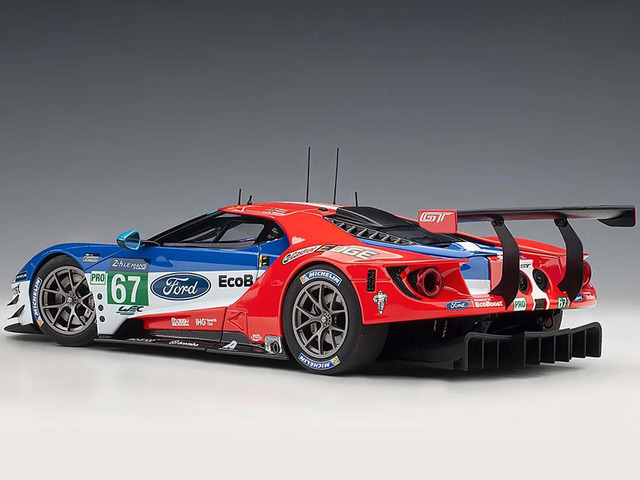 Ford GT #67 Harry Tincknell - Andy Priaulx - Pipo Derani 24H Le Mans (2017) 1/18 Model Car by Autoart
