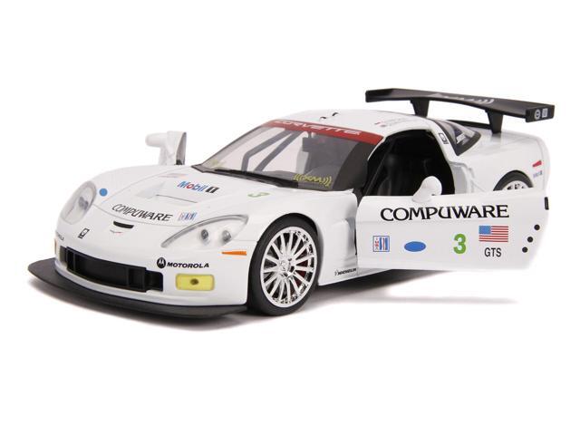 2005 Chevrolet Corvette C6-R #3 O. Beretta - O. Gavin 'Compuware' White 'Bigtime Muscle' 1/24 Diecast Model Car by Jada