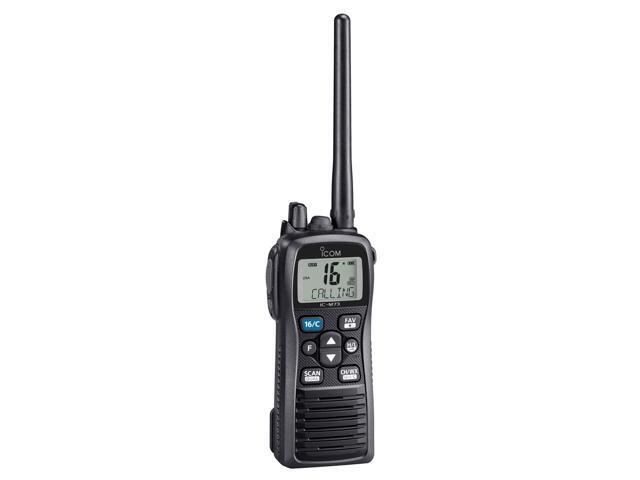 Icom M73 PLUS Handheld VHF Marine Radio w/Active Noise Cancelling & Voice Recording - 6W