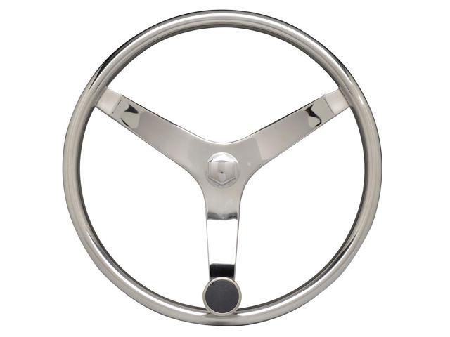 Uflex - V46 - 13.5' Stainless Steel Steering Wheel w/Speed Knob