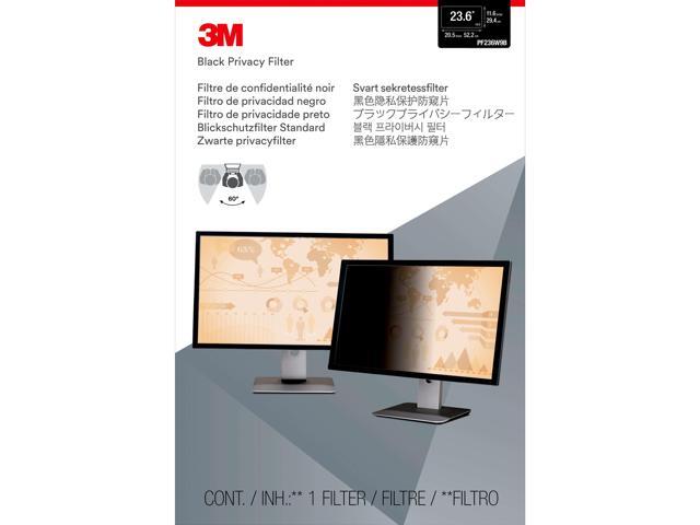 3M - Anti-Glare Privacy Filter for 23.6" Widescreen Monitor, 16:9 Aspect Ratio - Clear - image 3