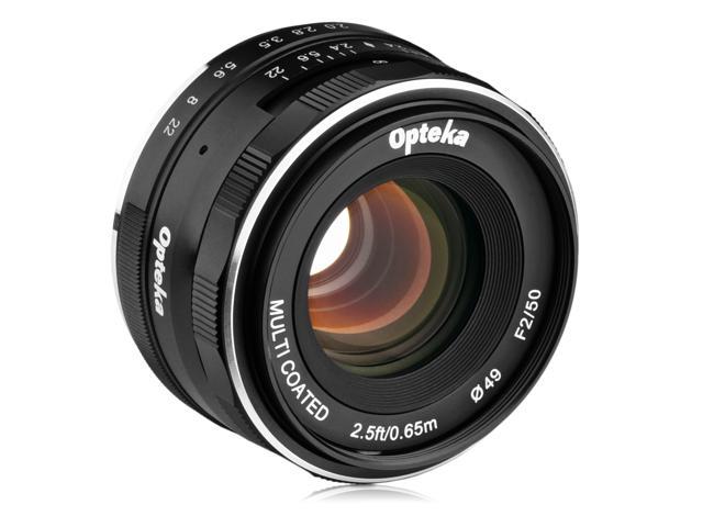 UPC 842984103649 product image for Opteka 50mm f/2.0 HD MC Manual Focus Prime Lens for Fuji X Mount APS-C Digital  | upcitemdb.com