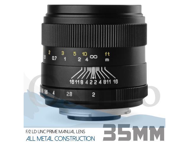 Oshiro 35mm f/2 LD UNC AL Wide Angle Full Frame Prime Lens for Nikon Digital SLR Cameras Bundle with Opteka 55mm 9 Piece HD Multicoated Graduated...