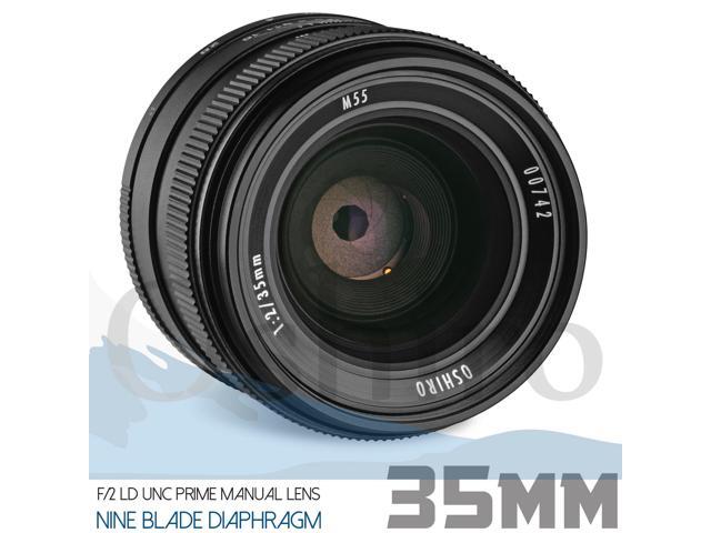 Oshiro 35mm f/2 LD UNC AL Wide Angle Full Frame Prime Lens for Nikon Digital SLR Cameras Bundle with Opteka 55mm 9 Piece HD Multicoated Graduated...