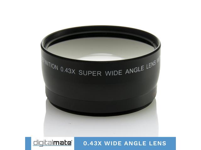 Digitalmate 58mm 0.43x HD Professional Platinum Series High Speed Auto Focus Deluxe Super Wide Angle Lens With Macro for Canon EOS DSLR Cameras