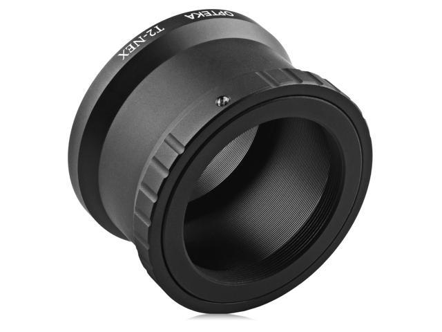 Opteka T-Mount (T2) Lens Adapter for Sony E-Mount a9, a7R, a7S, a7, a6600, a6500, a6400, a6300, a6100, a6000, a5100, a5000, a3000, NEX-7, NEX-6,...
