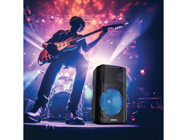 ION Audio - Trouper 300 - Battery-Powered Portable Speaker System with Multi-Channel Mixer and Lights - Black - image 8
