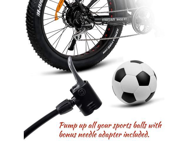 Maxfoot Mini Bicycle Foot Pump Bike Floor Pumps with Pressure Gauge, Aluminum Air Pump Bike Tire Inflator Portable Cycling Fits Presta & Schrader...