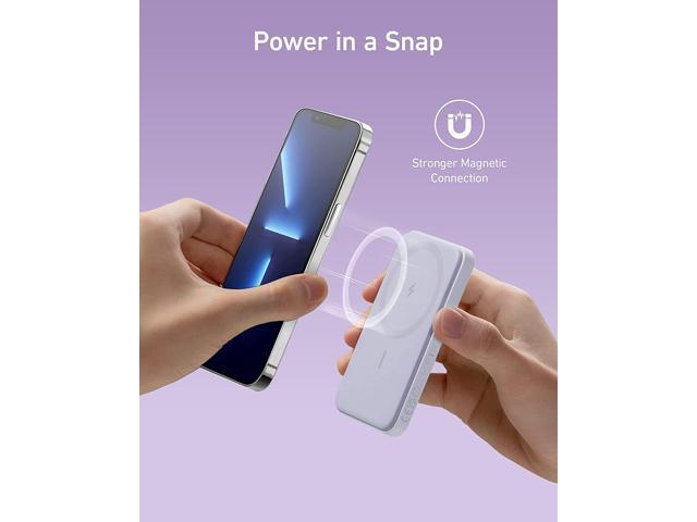 Anker 621 Magnetic Battery (MagGo), 5000mAh Magnetic Wireless Portable Charger with USB-C Cable, Only Compatible with iPhone 14/14 Pro/14 Pro Max,...
