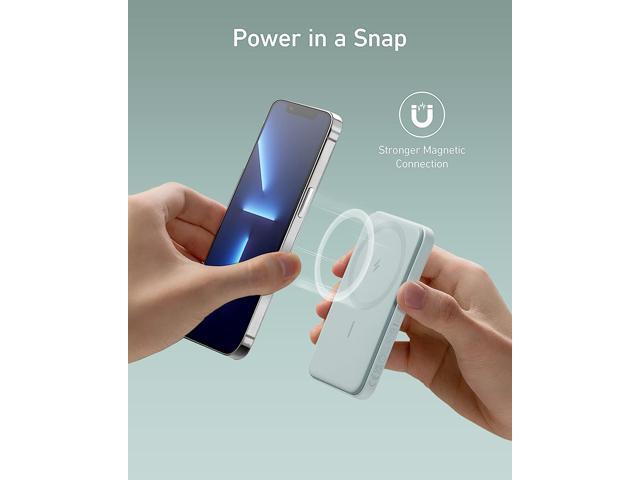 Anker 621 Magnetic Battery (MagGo), 5000mAh Magnetic Wireless Portable Charger with USB-C Cable, Only Compatible with iPhone 14/14 Pro/14 Pro Max,...
