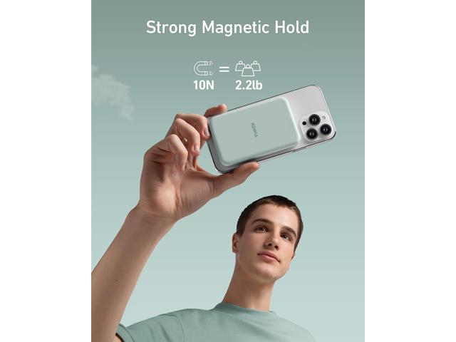 Anker 621 Magnetic Battery (MagGo), 5000mAh Magnetic Wireless Portable Charger with USB-C Cable, Only Compatible with iPhone 14/14 Pro/14 Pro Max,...