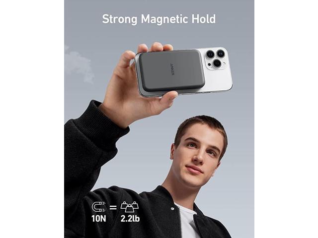 Anker 621 Magnetic Battery (MagGo), 5000mAh Magnetic Wireless Portable Charger with USB-C Cable, Only Compatible with iPhone 14/14 Pro/14 Pro Max,...