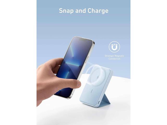 Anker 622 Magnetic Battery (MagGo) Upgraded Version, 5,000mAh Foldable Magnetic Wireless Portable Charger and USB-C (On The Side), Only for iPhone...